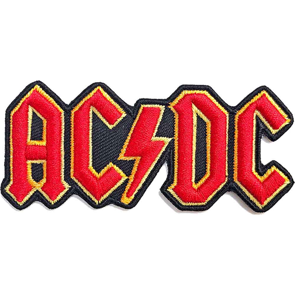 Aufnäher AC/DC - Logo Rot & Gelb