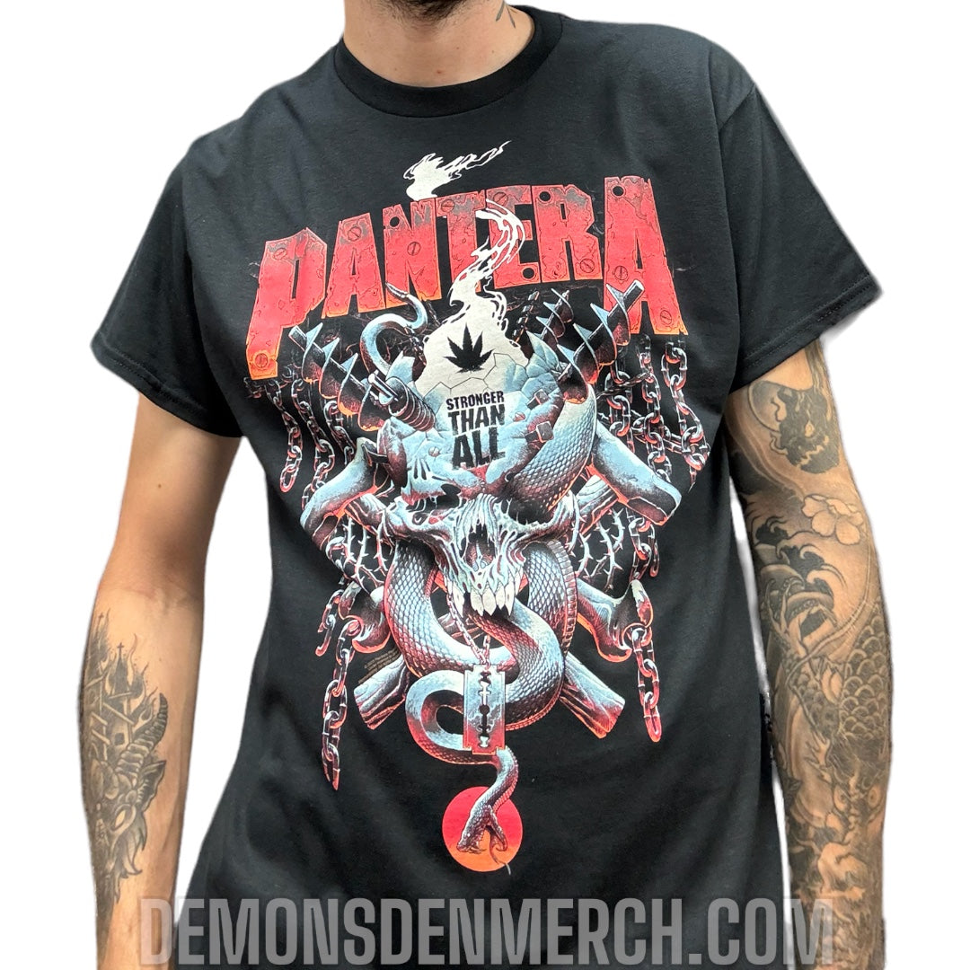 T-shirt PANTERA - Stronger Than All Skull