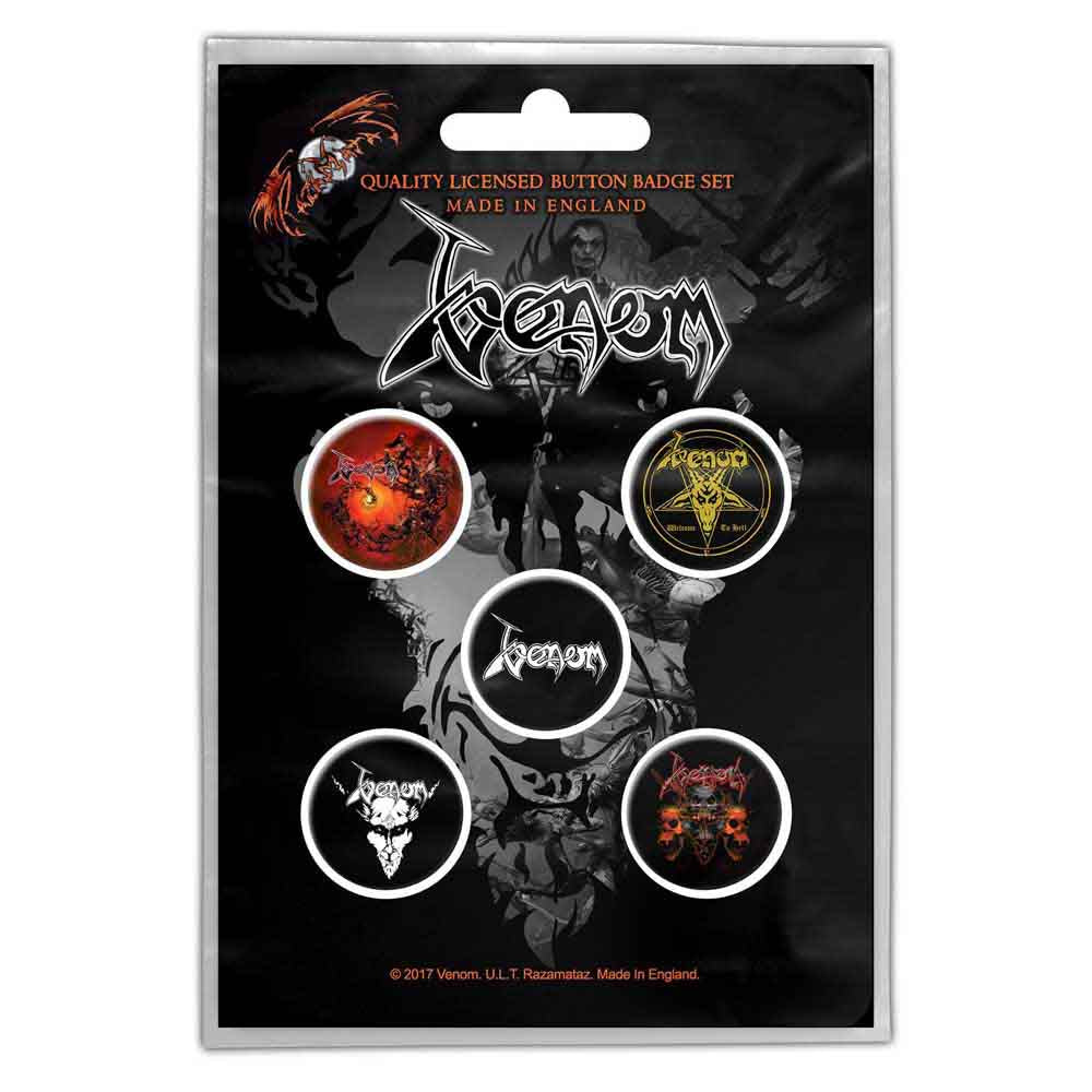 Badge VENOM - Zwart metaal