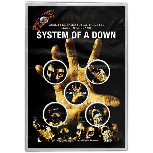 Badge SYSTEM OF A DOWN - Hand