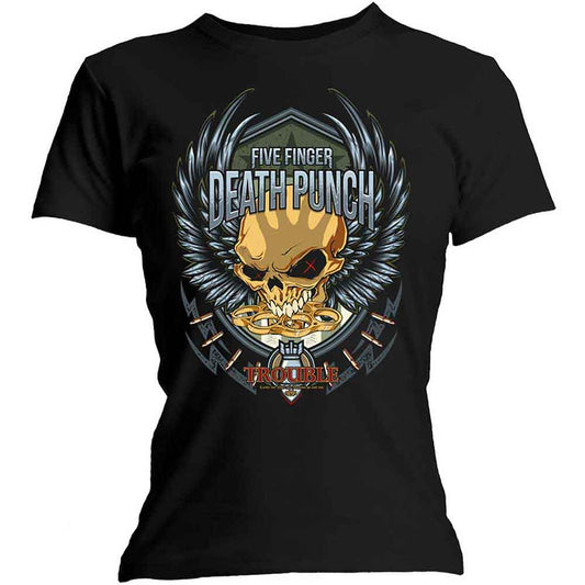 T-shirt [Fitted] Five Finger Death Punch - Trouble