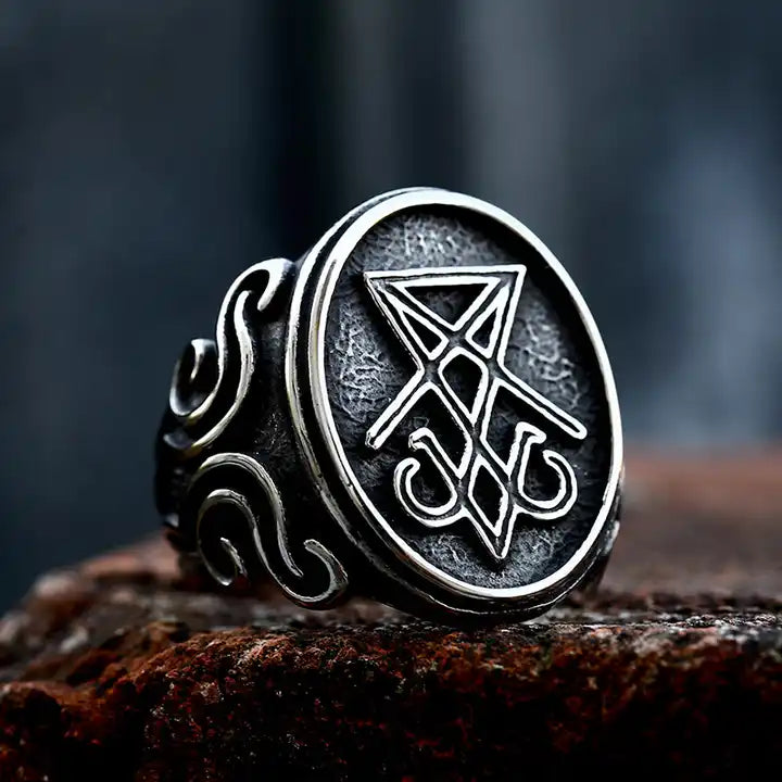 Bague Symbole Luciférien