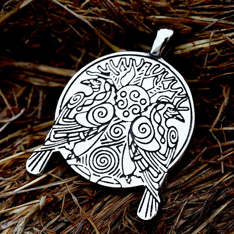 Nordic Raven Pendant