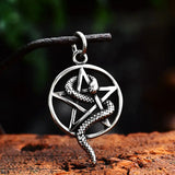 Pendentif Pentacle & Serpent