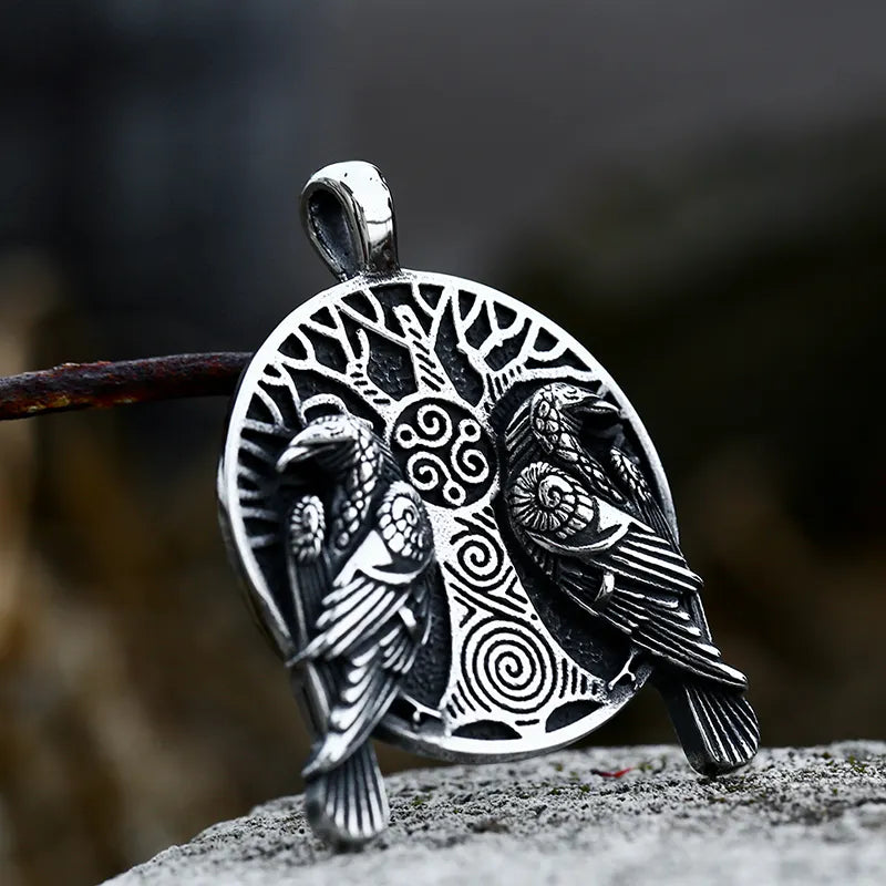 Nordic Raven Pendant