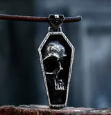 Coffin & Skull Pendant