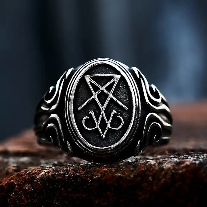 Bague Symbole Luciférien