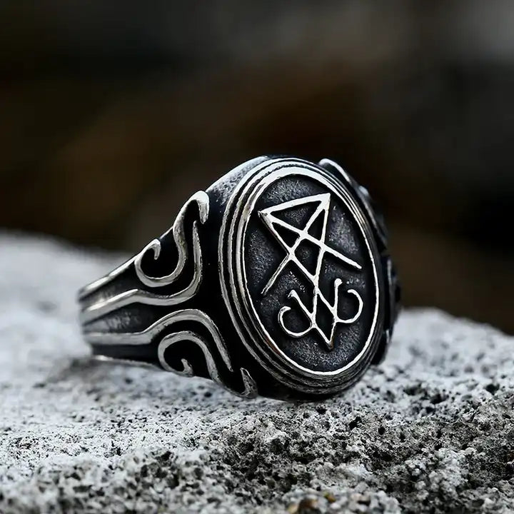 Bague Symbole Luciférien