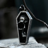 Coffin & Skull Pendant