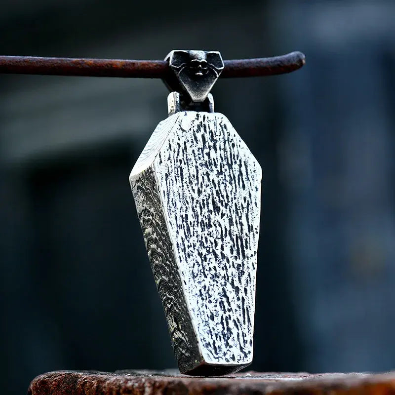 Coffin & Skull Pendant