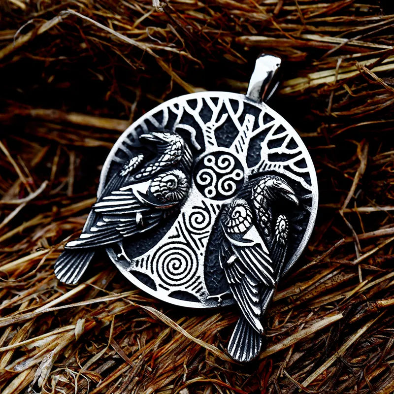 Pendentif Corbeau Nordique