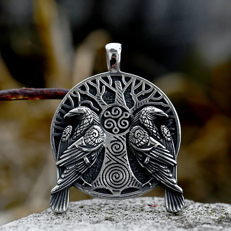 Nordic Raven Pendant