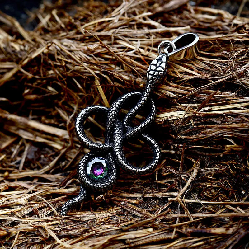 Pendentif Serpent Précieux