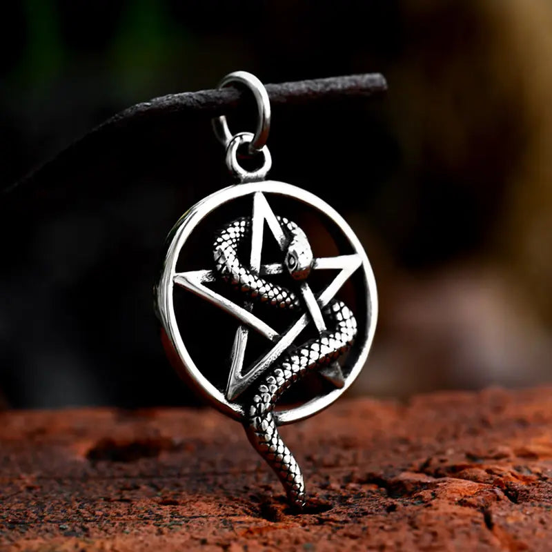 Pendentif Pentacle & Serpent