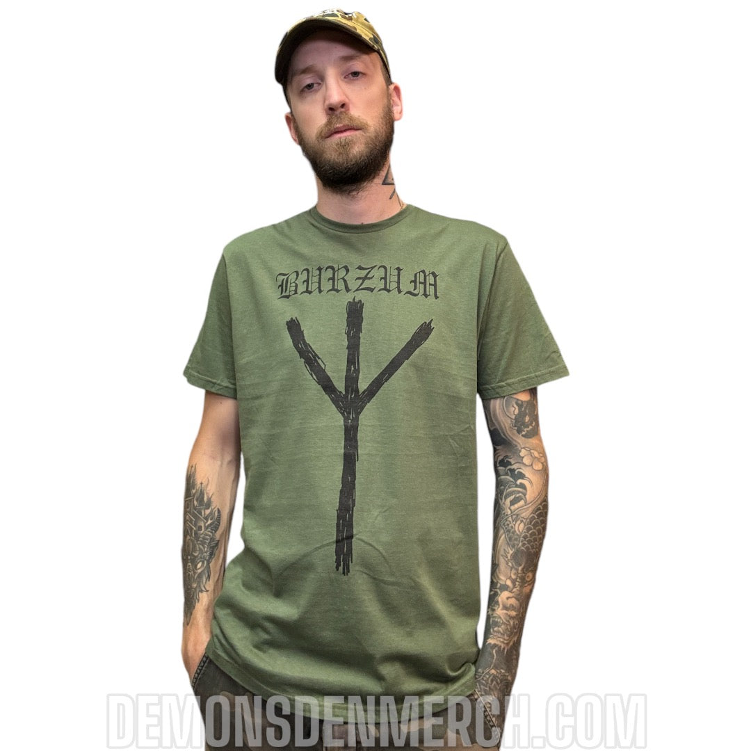 T-shirt BURZUM - Rune [Green]