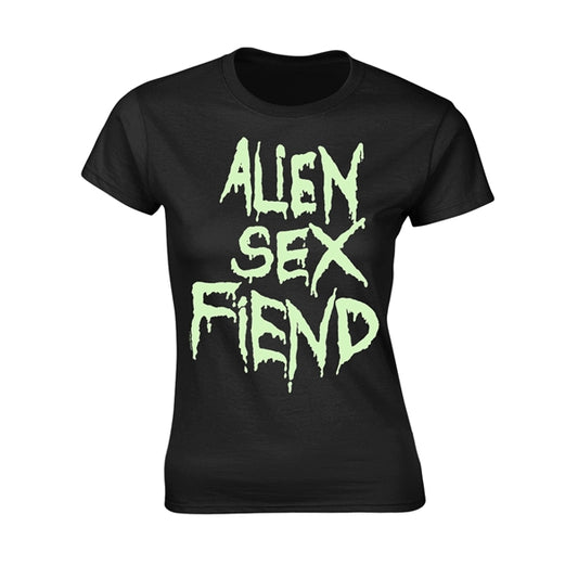 [Fitted] Alien Sex Fiend T-shirt - Fluorescent Logo