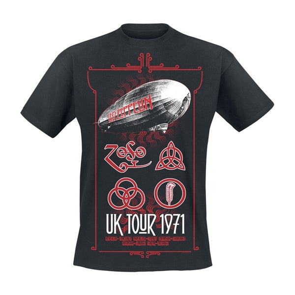 T-shirt LED ZEPPELIN - UK Tour 1971