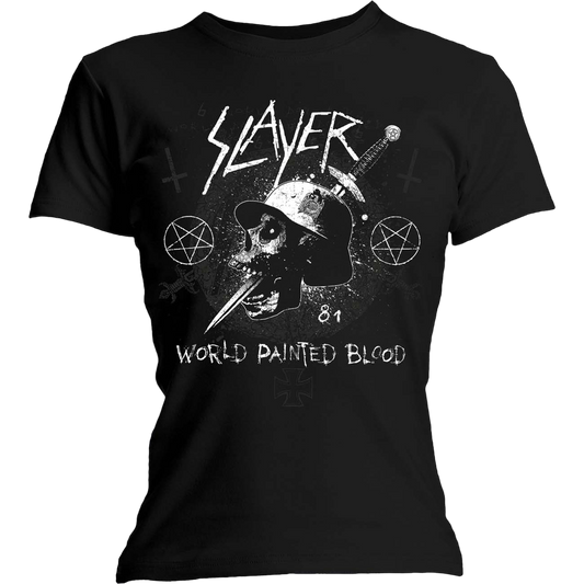 T-shirt [Ajusté] Slayer - Dagger Skull [Derniers M !]